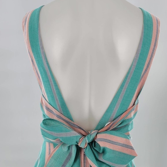 JODI Kristopher Striped Open Back Dress NWOT - Picture 6 of 6